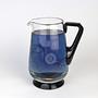 Art Deco Karaffe Frankreich 1930er Schwarzes Glas 8