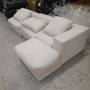 Flayr Ecksofa Webstoff Cremeweiß 3