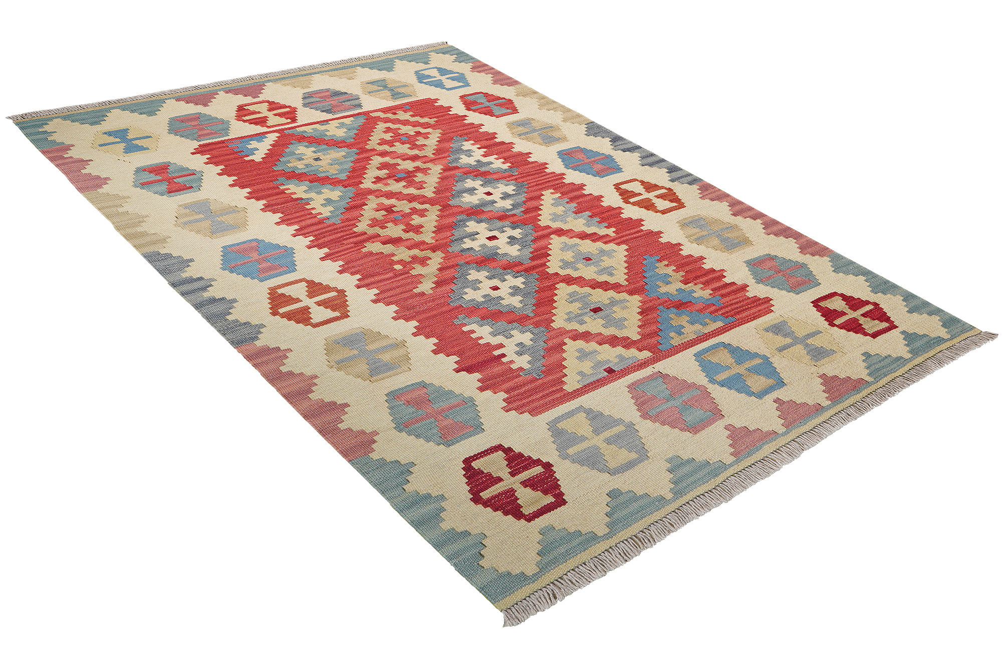 Kelim Gashgai Wool Multicolored 2