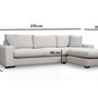 Modernes Sofa Récamiere Rechts Weiß 7