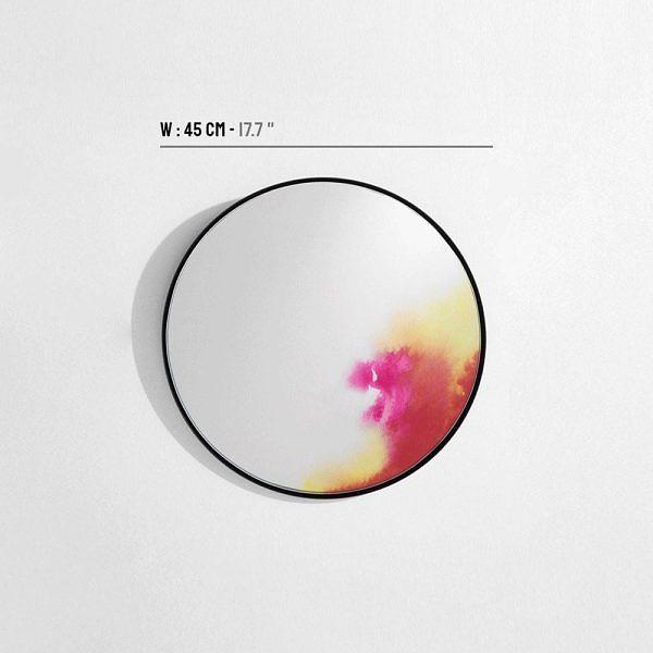 Francis Steel Mirror Glass Pink 1