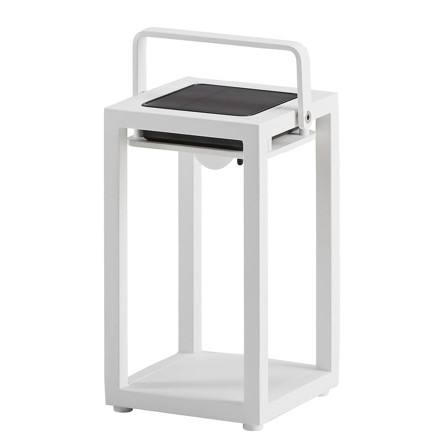 Solar-Laterne Cloyd I Aluminium Weiß 0