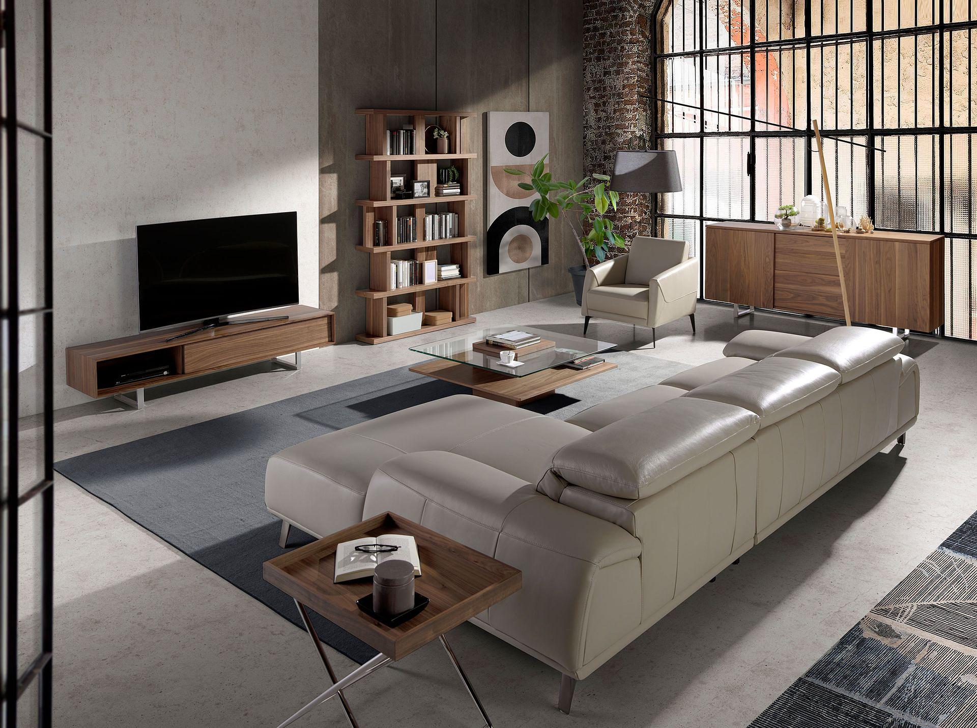 Rectangular side table brown 6