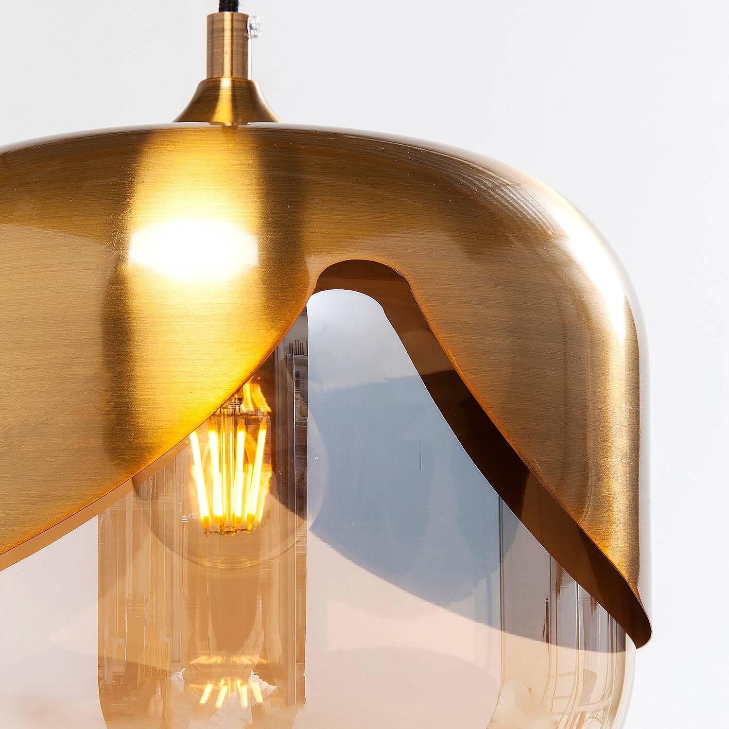 Pendelleuchte Golden Goblet 1-Flammig Glas Stahl  3