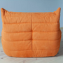 Togo Sessel und Ottoman Set Textil Orange 3