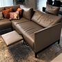 Sofa Récamiere Links Leder Taupe 6