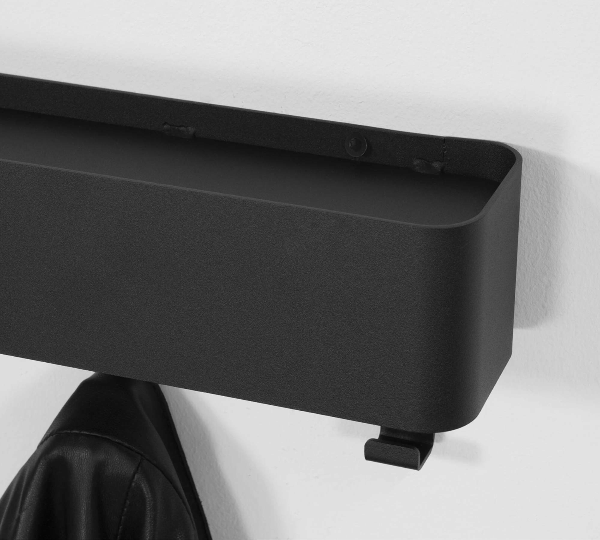 Garderobenleiste Metall Schwarz 1