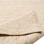 Wollteppich Hörnum Schurwolle Beige 40 x 60 cm 2