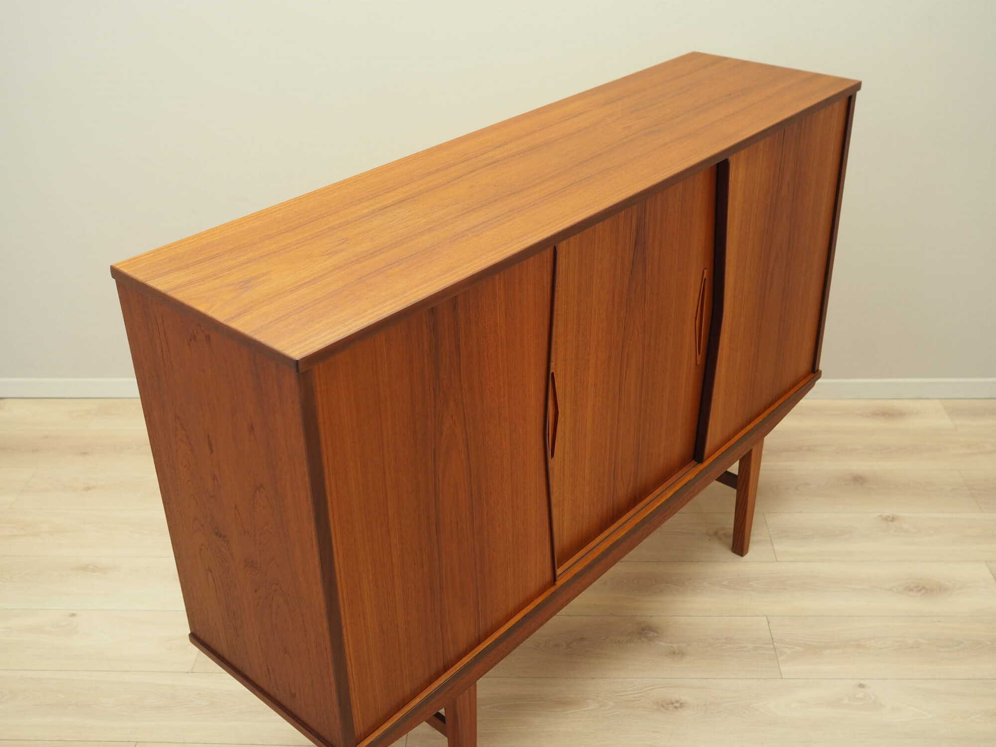 Highboard Holz Braun 1970er Jahre 6