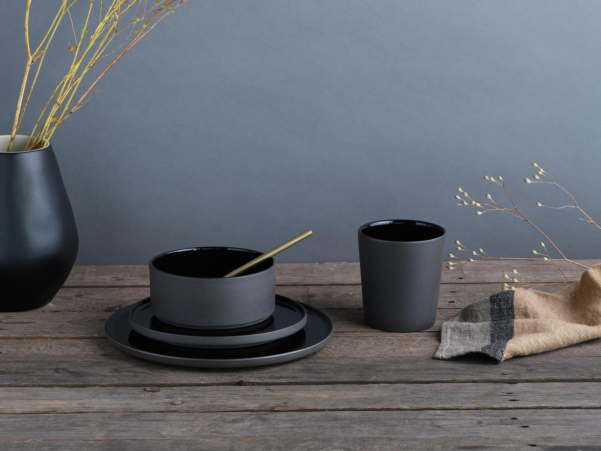 Futuro Kaffeebecher Steinzeug Schwarz 2