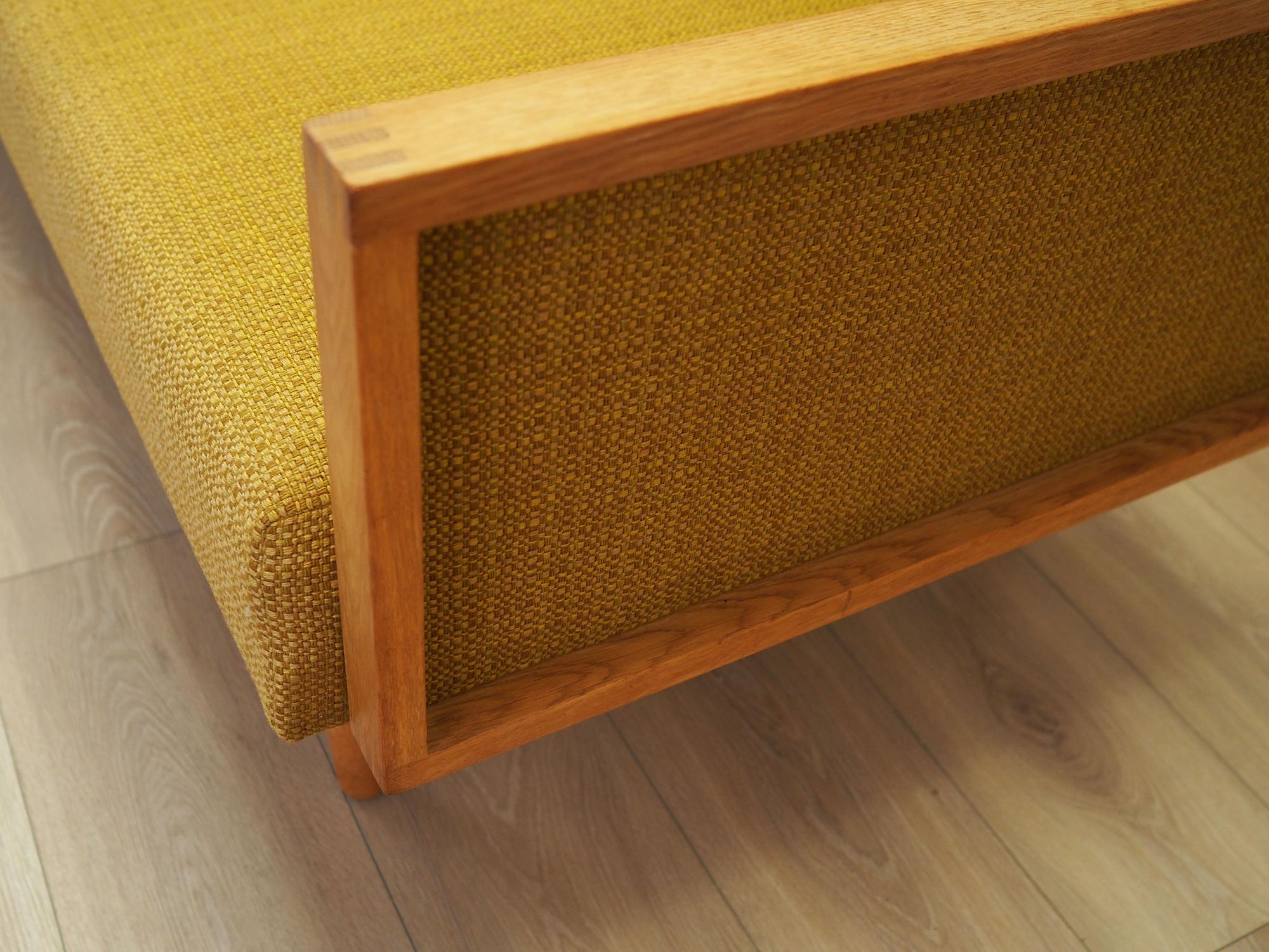 Oak Yellow Sofa 1960s 14
