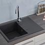 Houston Kitchen Sink 62 x 50 Black 4