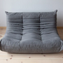 Togo Sofa 2-Sitzer Textil Grau 1