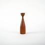 Tealight holder teak wood 1970s 2