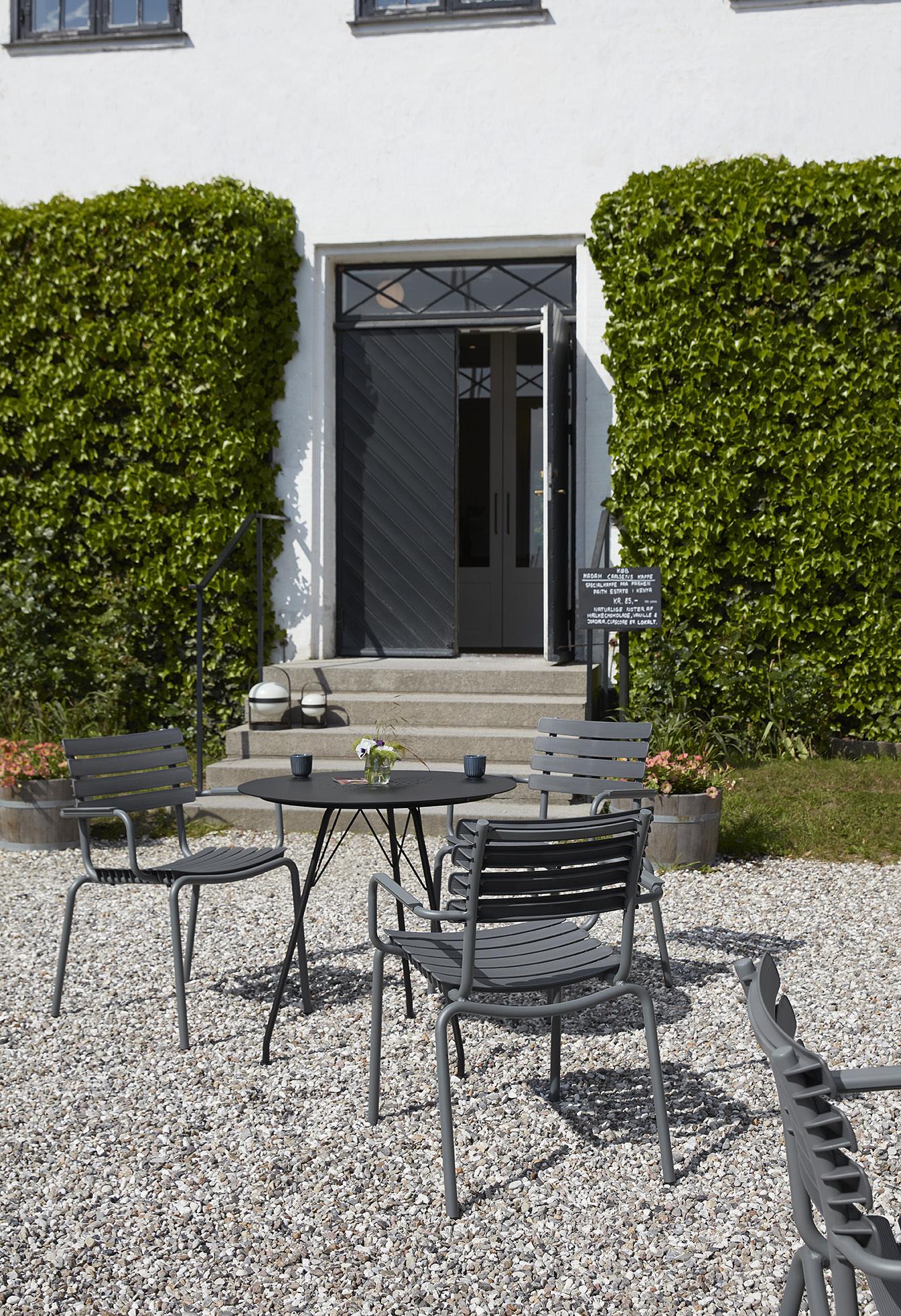 ReCLIPS Gartenstuhl Grau Armlehne Dunkelgrau 2