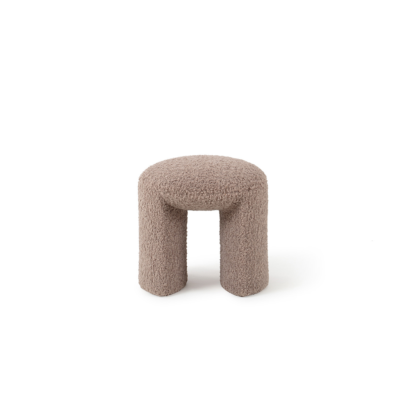 Nachii Hocker Plush Mud  0