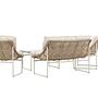 Tina Sofa-Set Polyrattan Stahl Cream 5