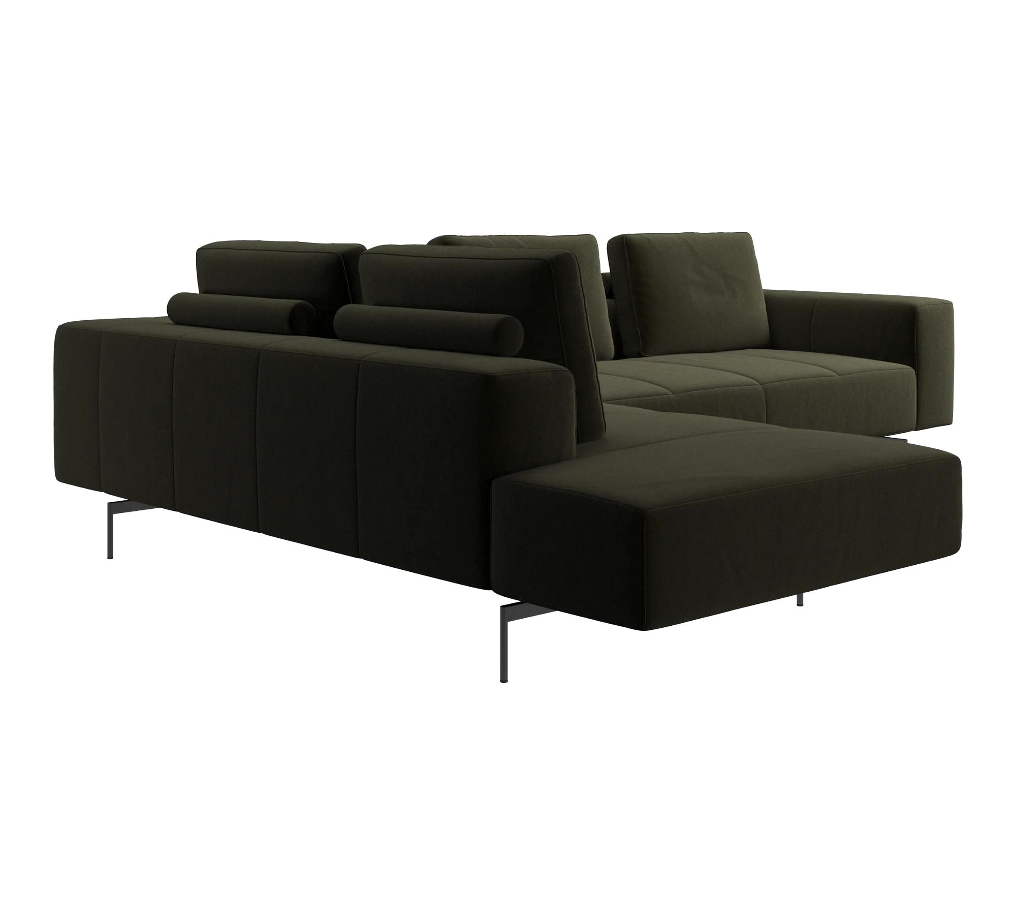 Amsterdam Ecksofa Links Samt 3134 Olivgrün 3