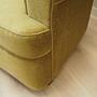 4-seater sofa velvet green 1960s 12