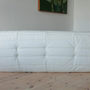 Togo Sofa 3-Sitzer Madras-Leder Weiß 3