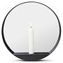 Glim Candle holder Mirror glass Steel Black 0