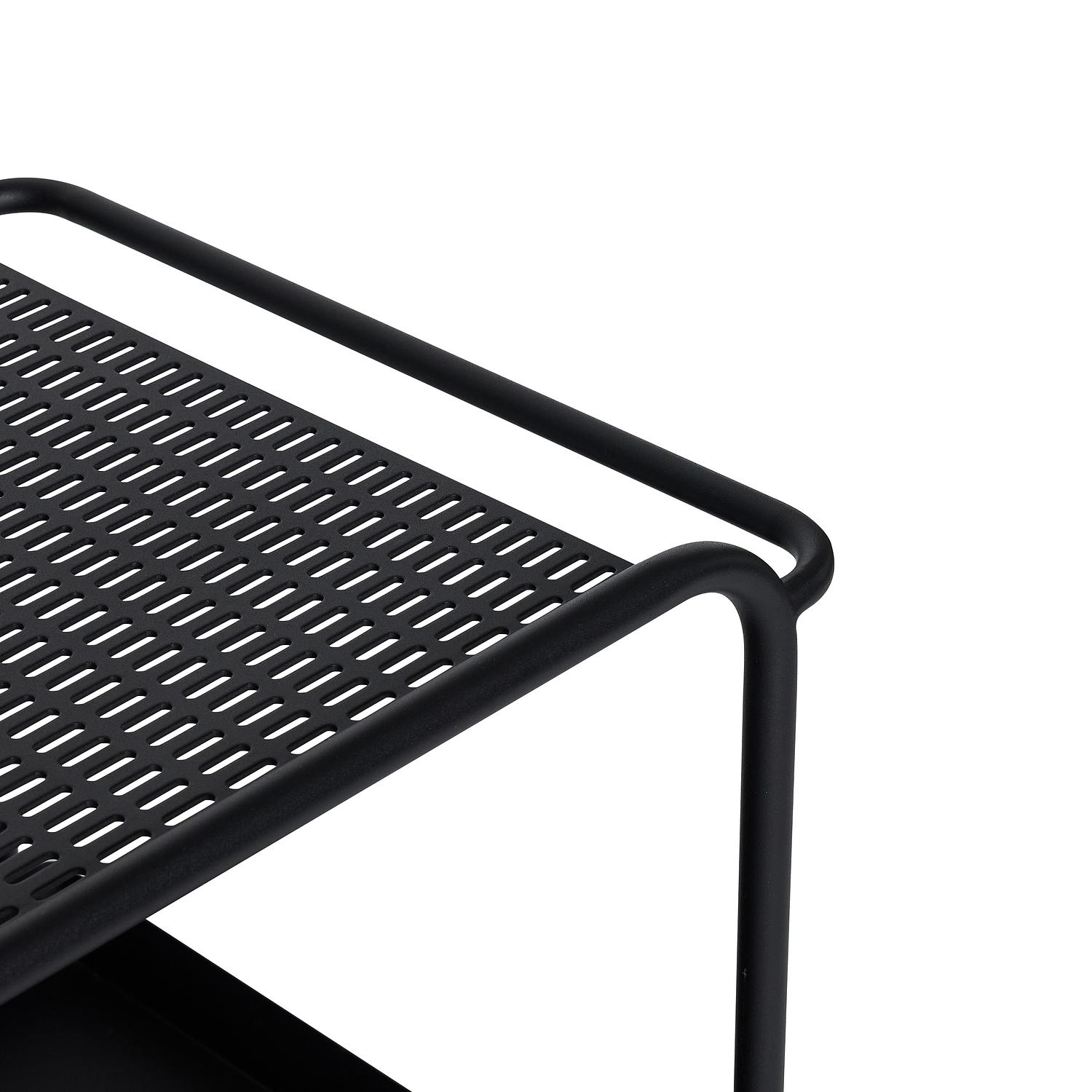 Push Serving Trolley Black 5