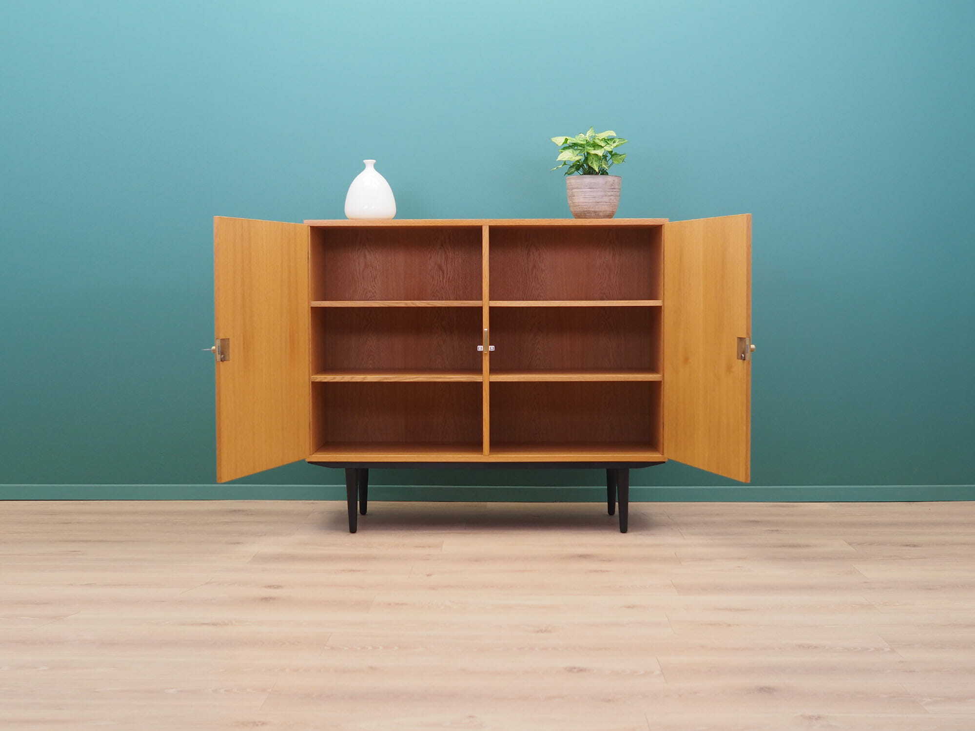 Vintage cabinet Ash wood Brown 1970s 2