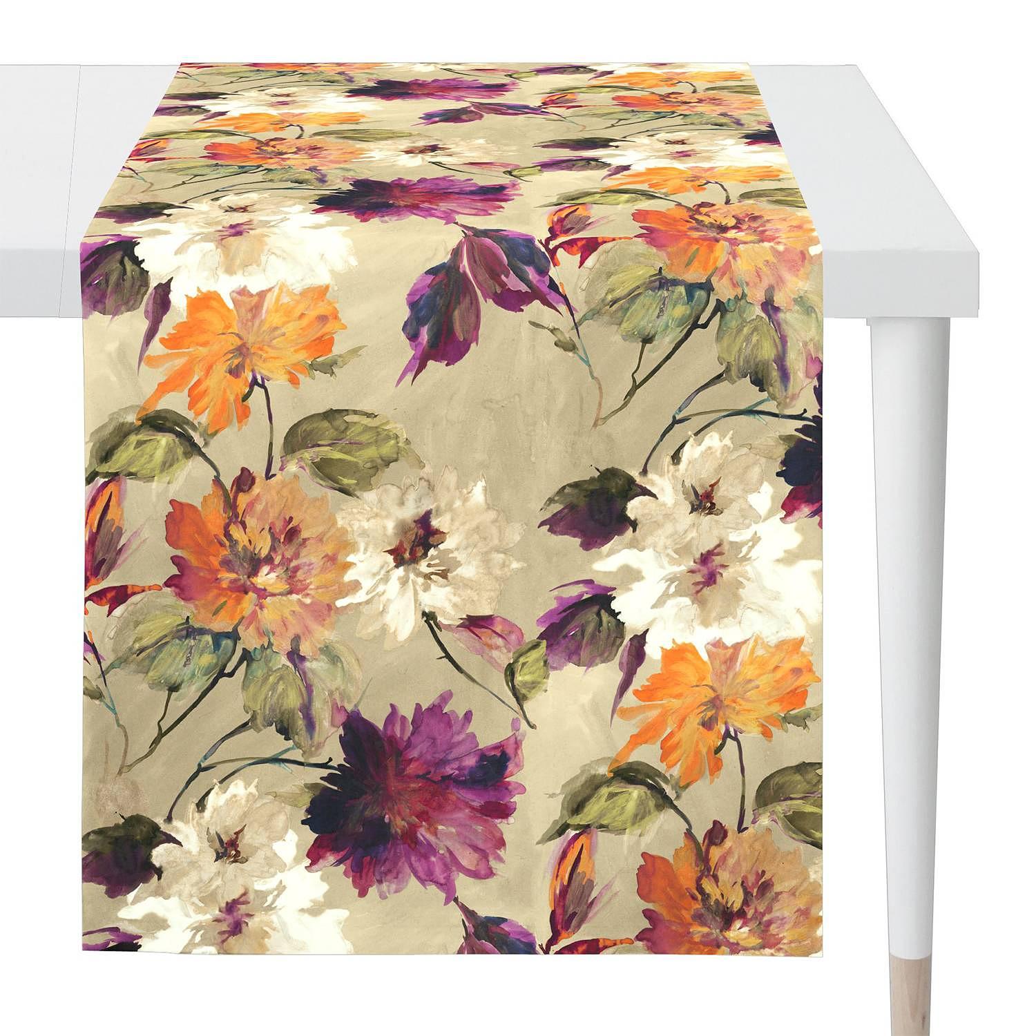 Tischläufer 5600 Baumwolle Beige 48 x 140 cm Beige 1