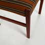 6x Vintage Stuhl Teakholz Textil Braun 1970er Jahre 8
