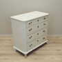 Vintage chest of drawers pine wood white 1950s 6
