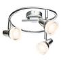 LED-Deckenleuchte Alaska I Kristallglas Silber 0