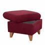 Polsterhocker Webstoff Beere 2