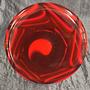 Vintage Vase Glas Rot 4