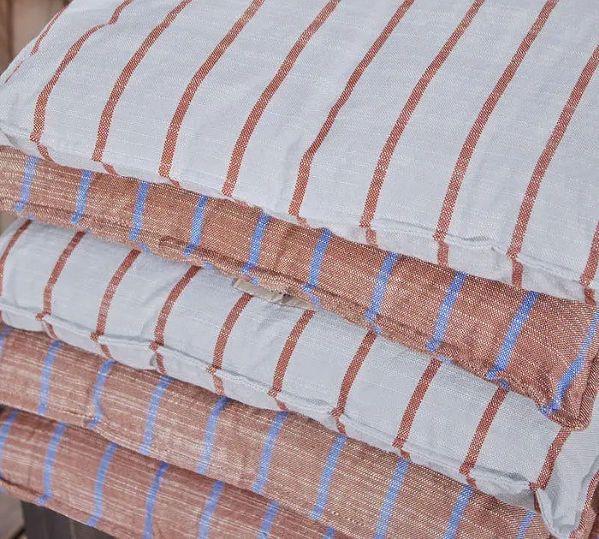 Kyoto Outdoor Cushion Recycled Polyester Striped 1