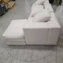 Flayr Ecksofa Webstoff Cremeweiß 4