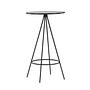 Bistro Bar table MDF Veneer Black Ø60cm 5