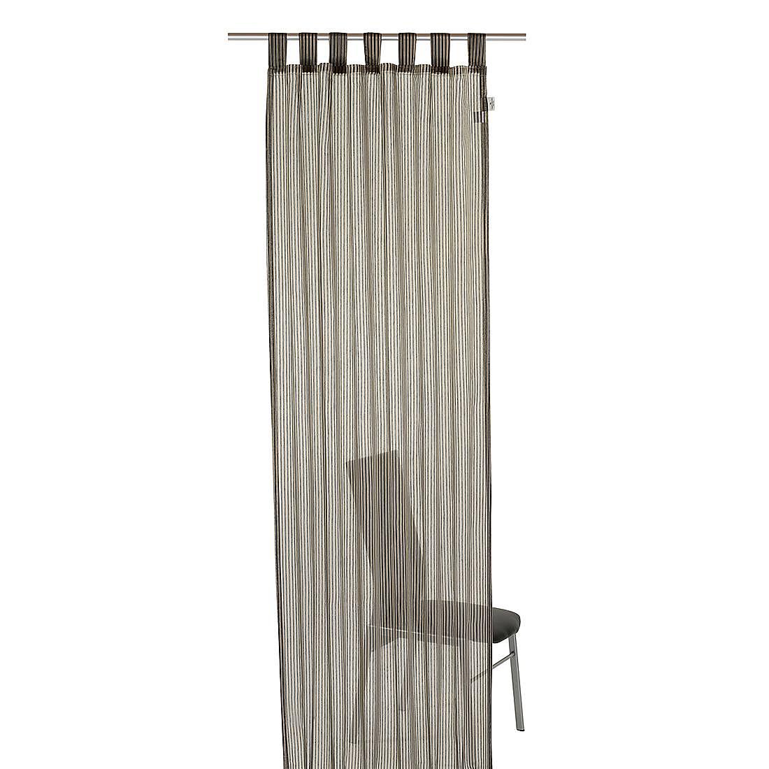 Schlaufenschal T-Pinstripes Schwarz 0