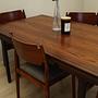 4x Chair-Set Wood Brown 1970s 4