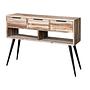 Console table with drawers Recycled teak 0