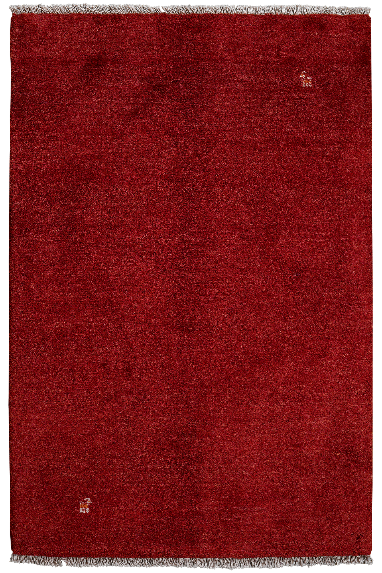 Gabbeh Teppich Wolle Rot 0