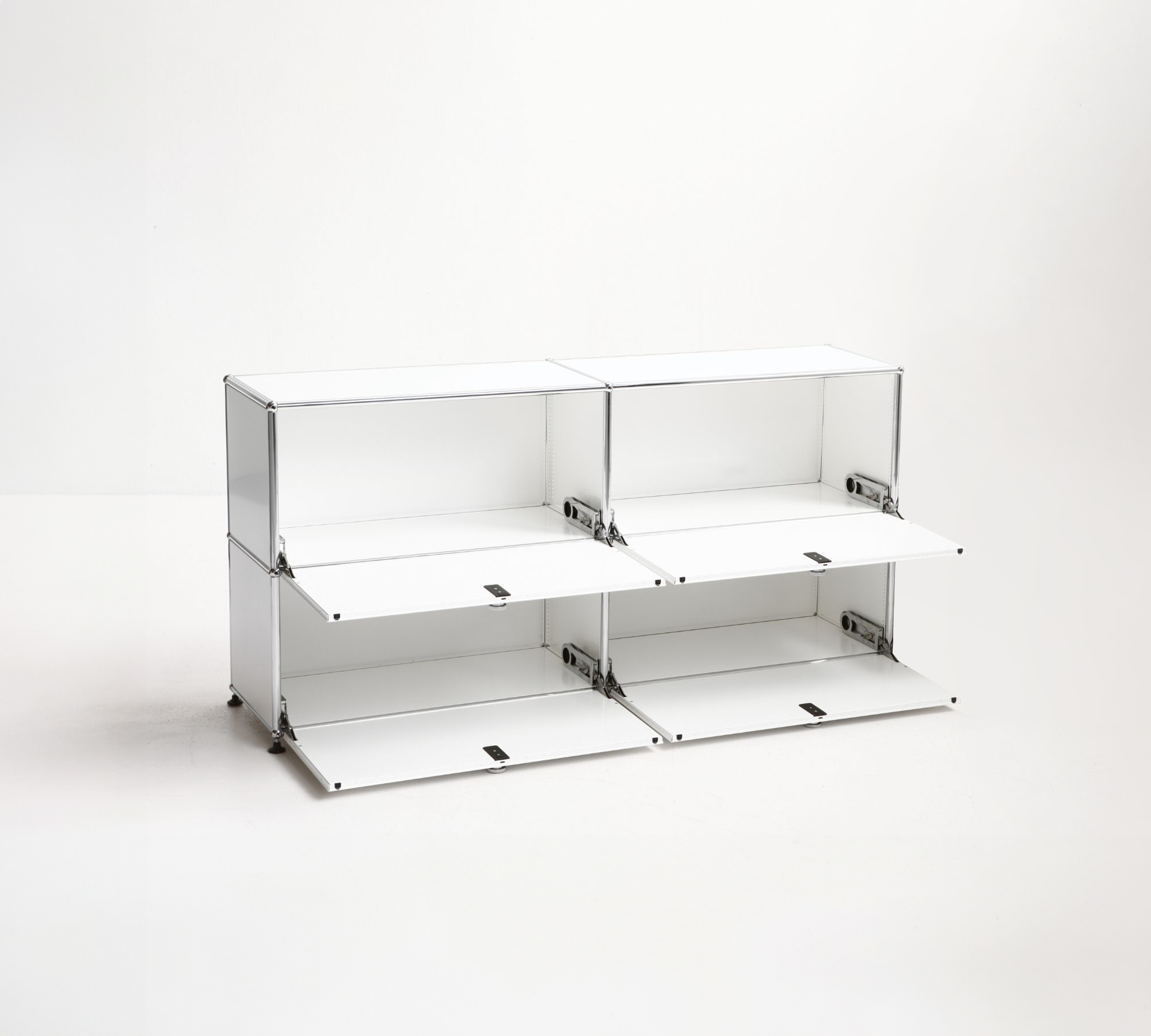 Sideboard 2x2 Mit 4 Klapptüren Reinweiss 2