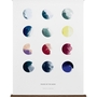 Moon Phases Poster Mehrfarbig 0