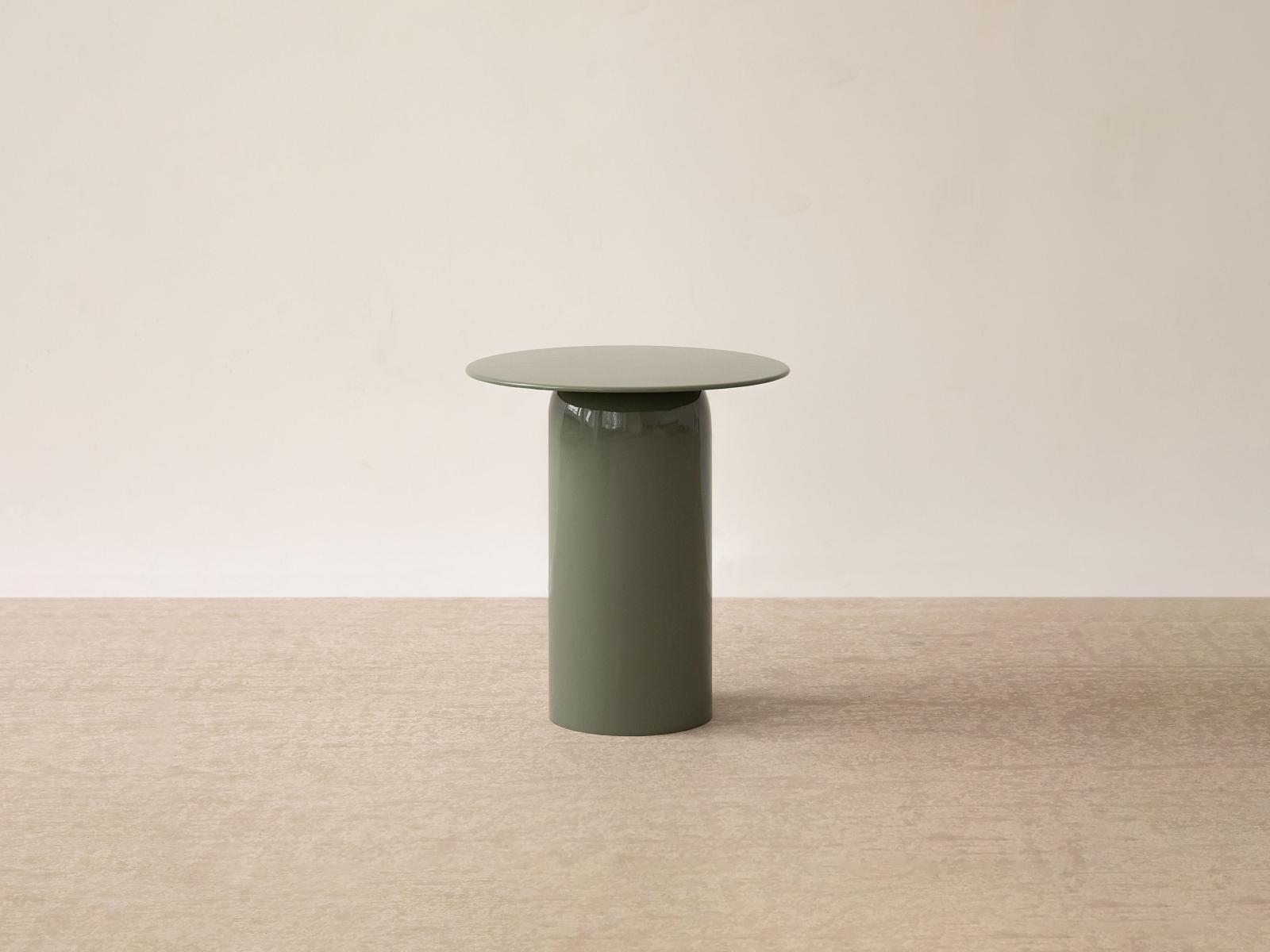 Clementin Beistelltisch Metall Grün 45x45 cm 1