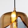 Pendelleuchte Golden Goblet 1-Flammig Glas Stahl  2
