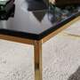Couchtisch Holz Metall Schwarz Gold 4