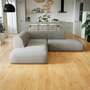 Pyllow Ecksofa Webstoff Sandgrau 0