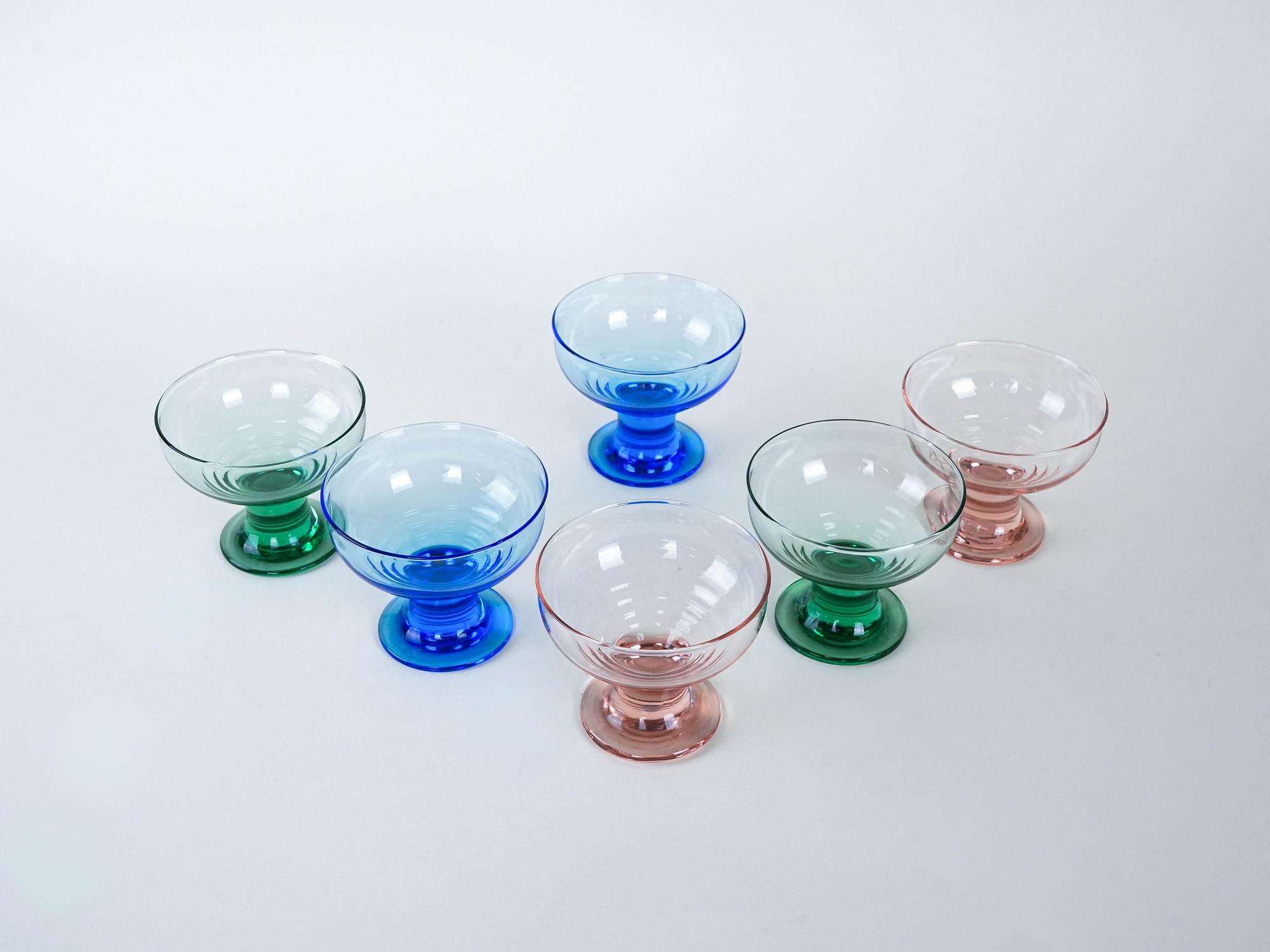 Dessert bowl set Multicolored 1970s 3