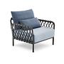 2x Caro Garten Loungesessel Blau 0