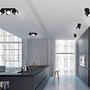 Guayana Ceiling Light Iron Black 1-light 2