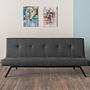 Zola Sofa Bed 3-Seater Dark Grey 1
